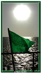 Green flag by Mauro Serafini 